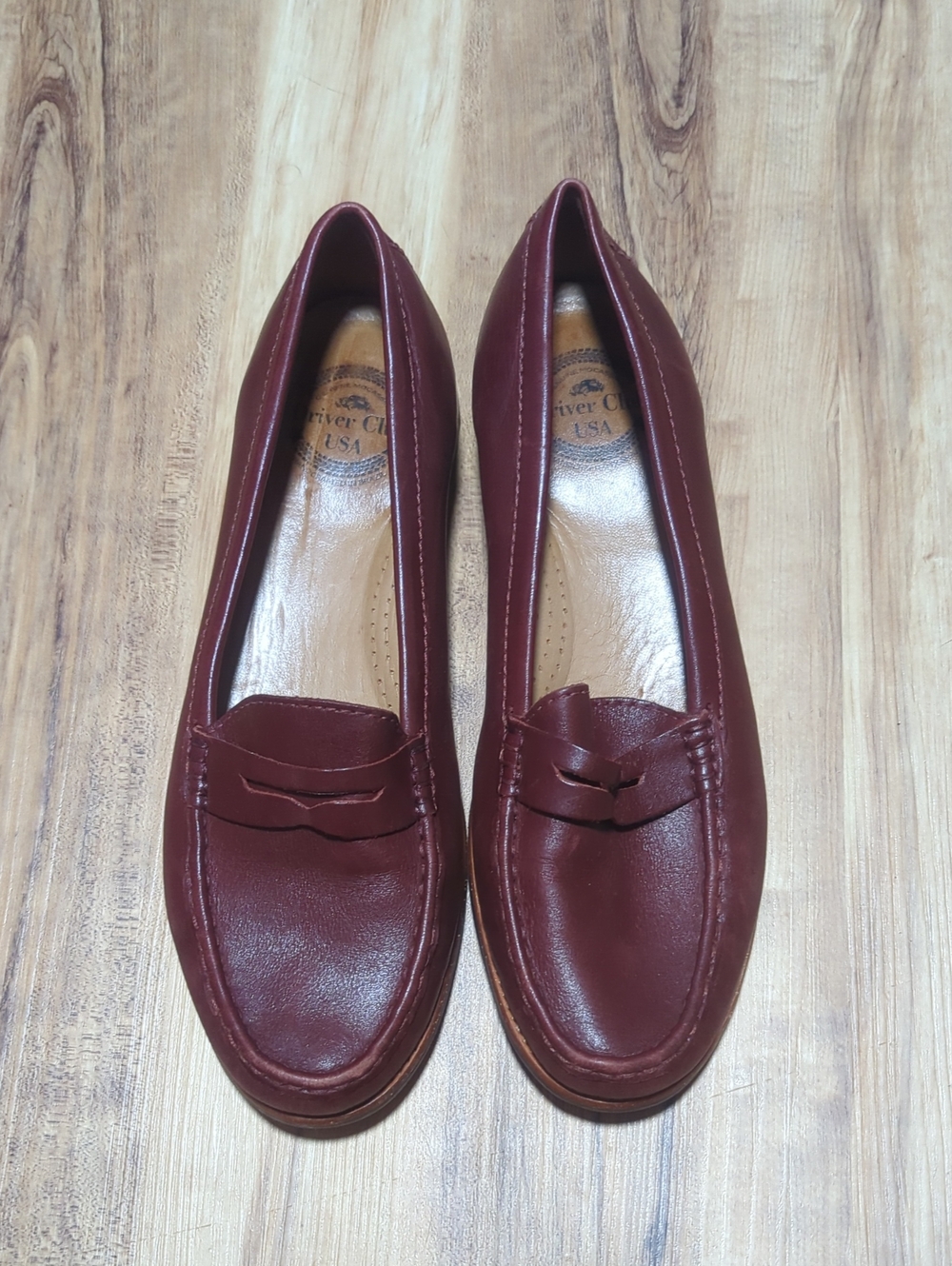 Driver Club USA Greenwich 2 Women's Burgundy Leather Genuine Moccasins Brazil